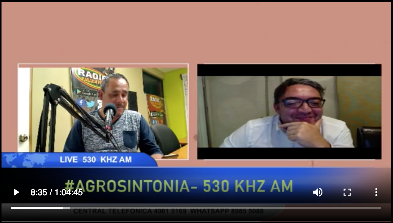 Entrevista de radio en Agrosintonía